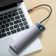 HUB адаптер Baseus Metal Gleam Series 12-in-1 Type-C to HDMI+USB3.1*2+USB3.0*2+Type-C 3.1+PD+RJ45+SD/TF+DP+3.5mm Хаб Адаптер - изображение 11
