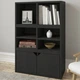 Стильна двохдверна полку-куб Baby House Little Room чорна (В31:Ш66:Г28см) P-00024 - зображення 3