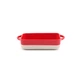 Форма для запекания прямоугольная MBM HOME KP-44 S WHITE/RED, бело-красная - изображение 1