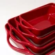 Форма для запікання прямокутна MBM HOME KP-44 L WHITE/RED, біло-червона - зображення 7