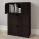 Стильная двухдверная полка-куб Little Room Baby House Темный орех (P-00025) - изображение 4
