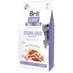 Корм для стерилизованных кошек с лишним весом Brit Care Sterilized Weight Control 7 кг, с уткой и индейкой - изображение 1