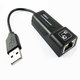 Внешняя сетевая карта USB 2.0 lan TO GIGABIT 10/100M RJ45 черный 15 см - изображение 2