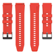 Ремінець для Zepp E - червоний / ширина кріплення 20мм / силікон / Watchbands GT (W46-1WB33784144) - зображення 5