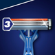 Бритва одноразовая Gillette Blue 3 с тремя лезвиями из японской стали - изображение 2