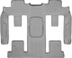 Автомобильные коврики в салон Weathertech на Chevrolet Traverse 10-17 2-3 ряд серые Шевроле Траверс WT00276991 - изображение 1