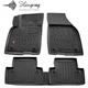 Автомобільні килимки поліки в салон на Volvo S40 2 04-12 5шт чорні Stingray Вольво С40 АМ0047215 - зображення 1