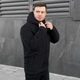 Чоловіча зимова стьобана куртка чорна XL 1-738-XL - зображення 2