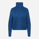 Sweter z golfem damski ciepły Greenpoint SWE6020034W2235M00 S Niebieski (5903245346771) - obraz 8