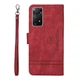 Чохол книжка BetopNice для Xiaomi Redmi Note 12 Pro темно червоний з ремінцем на руку - зображення 3