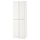 Гардероб IKEA СМОСТАД / ОПХУС, белый с рамой, с 2 платяными штангами, 60x42x181 см, 194.263.57 - изображение 2