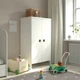 Гардероб IKEA БУСУНГЕ, белый, 80x139 см, 203.057.07 - изображение 4