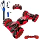 Машинка трюкач на радиоуправлении со звуковыми и световыми эффектами красная (911-579A-RD) - изображение 2