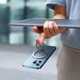 Магнітне кільце тримач із MagSafe для iPhone Baseus Halo Series Foldable Metal Ring silver - зображення 9