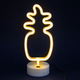 Неоновый светильник Neon Lights "Ананас" Ночник декоративный настольный LED лампа (USB, 3хАА) Желтый - изображение 1