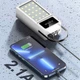 Портативна батарея повербанк Power bank 60 000 mAh c LED панеллю для телефону з ремінцем та перехідниками, Білий - зображення 5