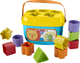 Відерце з кубиками Fisher-Price Яскраве (0887961482898) (955555901392629) - Уцінка - зображення 1