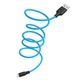 Кабель USB Hoco X21 Plus Silicone USB - Lightning 2.4A 1m Черно-Синий Модель: 20545 - изображение 3