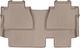 Автомобильные коврики в салон Weathertech на Toyota Tundra Double Cab 13-21 2-й ряд бежевые Тойота Тундра WT0024552 - изображение 1