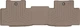 Автомобильные коврики в салон Weathertech на Acura MDX 22- 2-й ряд бежевые Акура МДХ WT0028318 - изображение 1