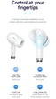 Бездротові навушники Bluetooth гарнітура Hoco EQ2 White (34608) - зображення 4