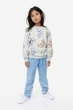Світшот сірий принт Єдинорогів H&M 98-104см (400094257) - зображення 6