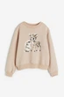 Світшот бежевий Зайчик і Олень H&M 98-104см (400094268) - зображення 1