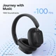 Навушники Baseus Bowie H1i Noise-Cancellation Wireless Headphones BT5.3/3.5mm 100h ANC black - зображення 5
