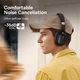 Навушники Baseus Bowie H1i Noise-Cancellation Wireless Headphones BT5.3/3.5mm 100h ANC black - зображення 11