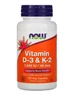 Вітаміни D3 K2 Now foods Vitamin D3 K2 120 рослинних капсул - зображення 1