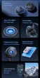 Беспроводные Bluetooth наушники Baseus Bowie E5x TWS 4 Микрофона ENC |BT5.3, 35/330mAh, 5h, Type C| Blue - изображение 8