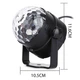 Світлодіодна диско куля Disco Light, лампа проектор, з пультом управління, 3 кольори, 7 режимів світіння, 3 музичних режими - зображення 5