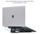 Підставка Twelve South ParcSlope Stand for MacBook and iPad - Black (‎12-2016) - зображення 4
