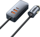 Автозарядка Baseus Share Together PPS with extension cord 120 W (2 USB, 2 USB-C) Grey (CCBT-A0G) - зображення 1