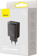 Ładowarka sieciowa Baseus Compact Quick Charger 2U+C 30 W EU Czarna (CCXJ-E01) - obraz 5