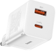 Зарядний пристрій Baseus Super Si Pro Quick Charger USB+Type-C 30W QC3.0+PD3.0 White (CCSUPP-E02) - зображення 3