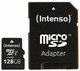 Карта пам'яті Intenso microSDXC 128GB Class 10 UHS-I + SD адаптер (3423491) - зображення 1