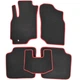 Коврики в салон Kinetic для Mitsubishi Lancer 9 '04-09 EVA-полимерные черные с красной тесьмой (комплект) - изображение 2