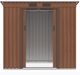 Садовий будинок сарай із навісом для інструментів OREGON 7x4 Walnut 201x121 cm 004030 - зображення 4