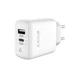 Зарядное устройство AccLab AL-TC220 (1xUSB, 1xType-C) White (1283126556494) - изображение 1