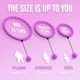 Хула-хуп для схуднення Hoola Hoop Massager Фіолетовий, масажний обруч для схуднення (VS7006424-2) - изображение 3