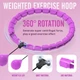Хула-хуп для схуднення Hoola Hoop Massager Фіолетовий, масажний обруч для схуднення (VS7006424-2) - изображение 5