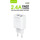 Сетевое зарядное устройство Bavin PC-590Y с кабелем USB-microUSB 2,4А - изображение 1