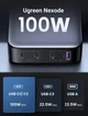Зарядное устройство настольное Ugreen Nexode 100W GaN 1xUSB-A+3xUSB-C Power Delivery Grey (YM1577) - изображение 2