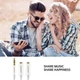 Сплиттер Ugreen переходник-разветвитель 3.5mm AM to 3.5mm 2 AF Metal White (YM1164) - изображение 2