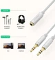 Сплиттер Ugreen переходник-разветвитель 3.5mm 2 AM to 3.5mm AF White (YM1601) - изображение 8