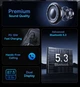 FM-трансмітер, автомобільний зарядний пристрій 35w Baseus Car Wireless MP3 Bluetooth USB type c PD, швидка зарядка - изображение 4