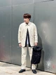 Куртка демисезонная мужская Uniqlo 216048678 L Бежевая (1159795705) - изображение 7