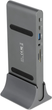 Stacja dokująca Delock 2xDisplayPort/HDMI/3xUSB3.2/RJ45 Ethernet/Audio/2xUSB-C Grey (4043619877720) - obraz 1