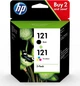 Комбинированный пакет картриджей для струйной печати HP 121 Black/Tri-color Combo-pack (CN637HE) - изображение 2